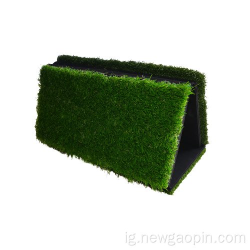 Ime ụlọ Foldable Grass Golf Mat na Rubber Base